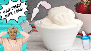 CRAZY ways to WHIP CREAM without an electric mixer or hand whisk [upl. by Enelav803]