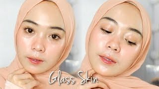 Glass Skin Skincare  Makeup Tutorial  Putri Melati [upl. by Molahs]