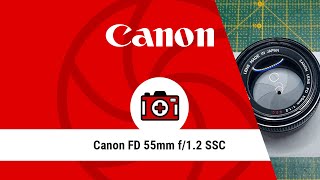 Canon FD 55mm 12 SSC  Nettoyage de petits champignons [upl. by Dlanigger]