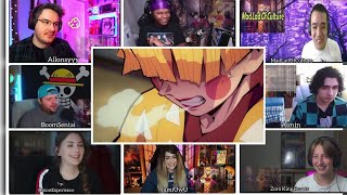 Zenitsu play Shamisen  Demon Slayer Season 2 episode 9  Reaction Mashup [upl. by Aderfla645]