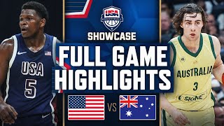 AUSTRALIA vs USA  USAB SHOWCASE  FULL GAME HIGHLIGHTS  July 15 2024 [upl. by Anirahc842]