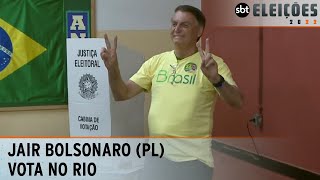 “Expectativa de vitória” afirma Bolsonaro PL após votar no Rio  Eleições 2022 [upl. by Mahda347]