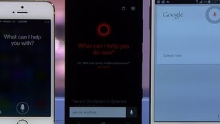 Cortana takes on Google Now Siri [upl. by Buxton]