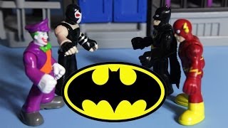 Batman and Flash vs Joker and Bane imaginext toys [upl. by Selassie]