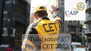 Tudo sobre a prova da CET  agente de trânsito banca CAIP concurso 2023 [upl. by Breanne254]