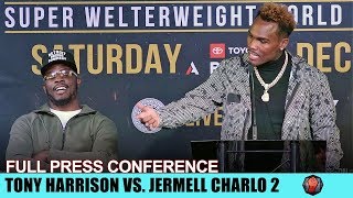 THE HEATED amp HILARIOUS FULL TONY HARRISON VS JERMELL CHARLO 2 KICK OFF PRESS CONFERENCE [upl. by Jarnagin]