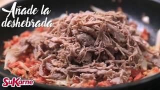 Tinga de deshebrada de res [upl. by Ahsinnod499]