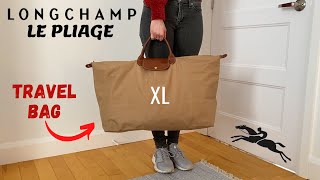 Longchamp Le Pliage Extra Large XL Travel Bag Review  LOriginal  Best Weekend Getaway Bag [upl. by Nehgaem]