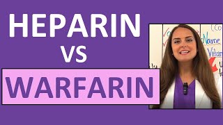 Heparin vs Warfarin Coumadin Nursing Review Anticoagulant Differences [upl. by Antonina510]