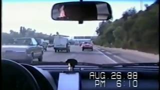 Driving 405 freeway North 1988 24 years before Carmageddon II  also watch Driving South in 1988 [upl. by Naitsirc]