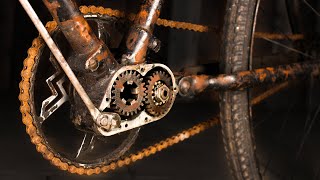 1930s Gearbox Bike  Restoration [upl. by Peisch409]