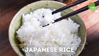 How to Cook Perfect Japanese Rice on the Stove [upl. by Maxie]