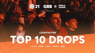 TOP 10 DROPS 😱 Solo Loopstation  GRAND BEATBOX BATTLE 2021 WORLD LEAGUE [upl. by Cordelie]