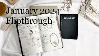 Stalogy Notebook  Nolty planner  Jan Flipthrough Curious Pen [upl. by Edwin]