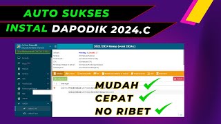 TELAH RILIS DAPODIK 2024C  Cara Instal DAPODIK 2024 Semester Genap [upl. by Eniretac]