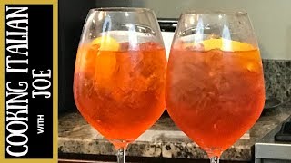 Aperol Spritz Italian Cocktail  Cooking Italian with Joe [upl. by Debbra]