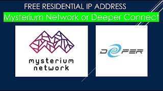 How To Get Residential IP Address US USA UK proxy any country VPN Free Mysterium DVPN Deeper Connect [upl. by Peale200]