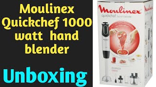 Best Hand Blender  Moulinex Quickchef 1000 Watt  FoodProcessor type Attachment  GetUpdatedNow [upl. by Lauralee]