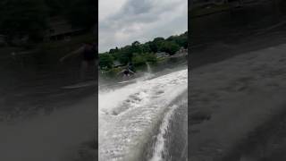 Skimboard slingshot FAIL OVER 40mph [upl. by Adelric]