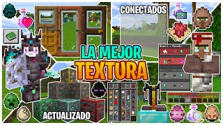 VUELVE LA MEJOR TEXTURA ÚTIL para MINECRAFT PE 120  TEXTURA BEDROCK CUSTOMIZE ACTUALIZADO 2024 [upl. by Ledda54]