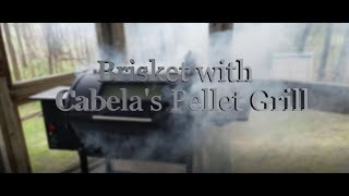 SMOKED BRISKET WITH CABELAS PELLET GRILL [upl. by Fleece971]