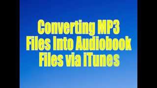 Converting MP3s to Audiobook Files in iTunes  Rod Machado Products [upl. by Ayotas]