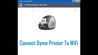 Connect Dymo Printer To WiFi [upl. by Eilhsa827]