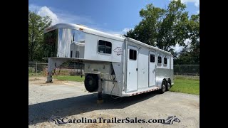 2001 Sooner 2 Horse Trailer 6 Weekender with Well Made DIY Interior Get Ready to Camp 🐎🐎 [upl. by Normak]