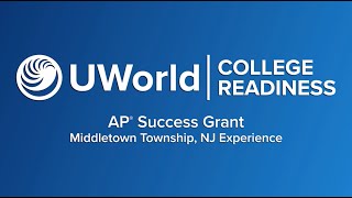 UWorld AP® Success Grant Testimonial Middletown NJ [upl. by Aroved]