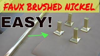 Faux Brushed Satin Nickel with Spray Paint [upl. by Ahtilat90]