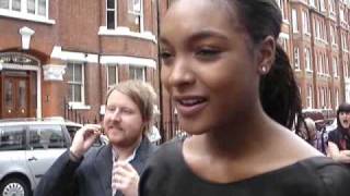 Jourdan Dunn Interview  London Fashion Week Sept 2009 [upl. by Agustin617]