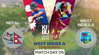 Nepal Vs West Indies A  Tour of Nepal  Kantipur Max HD LIVE  Match 05  04 May 2024 [upl. by Ellerad]