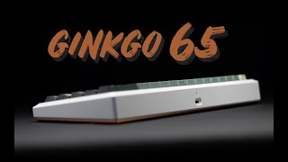 ginkgo 65 budget gemfast build and typing sound [upl. by Awjan]