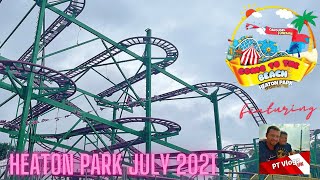 quotCOME TO THE BEACHquot HEATON PARK FUNFAIR 2021  ft onride povs [upl. by Ahsrop]