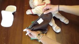 Review How to Put on Sprout Change Cloth Diaper Cover with Insert [upl. by Eiramyllek]