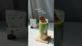 Biscoff matcha latte  fun drink recipe [upl. by Liahkim]