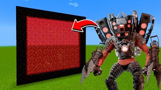 How to Make A Portal To The Titan Speakerman Modified Dimension in Minecraft [upl. by Leuneb]