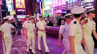 Fleet Week NYC 2023 Walk in Times Square and Midtown Manhattan [upl. by Desta136]