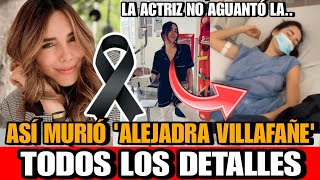 Muere a los 34 años la actriz Alejandra Villafañe a causa de un cáncer [upl. by Cadel279]