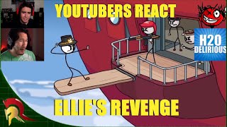 YouTubers React To Ellies Revenge  The Henry Stickmin Collection Completing The Mission Save Slate [upl. by Asiulana]