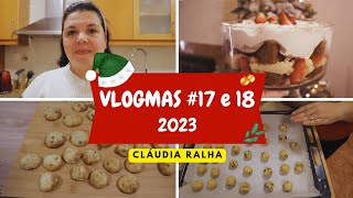 RECEITA TRIFLE DE NATAL E INAUGUREI A FÁBRICA DE BOLACHAS PARA AS COOKIE BOXES  VLOGMAS 17 E 18 [upl. by Dlanger]