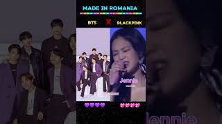 BTS vs Blackpink Made in Romania 🔥 shorts bts blackpink trending kpop youtubeshorts [upl. by Wanda462]