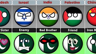 Pakistan relationship with other countries  Pure data [upl. by Anilek]