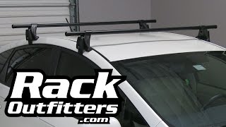 Toyota Prius Yakima Q Tower Round Bar Roof Rack 1015 by Rack Outfitters [upl. by Suiradal583]