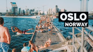 Oslo Norway 🇳🇴  Summer Walk  4K60fps HDR  Walking Tour [upl. by Kiki]