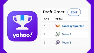 How To Change The Draft Order On Yahoo Fantasy [upl. by Mellie378]