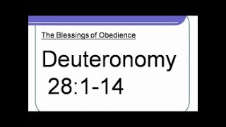 Deuteronomy 28114 KJV  quotThe Cursequot    REVERSED [upl. by Aneloaup]