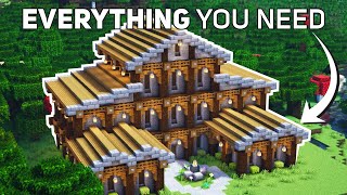 Minecraft Ultimate Survival Base Tutorial how to build 117 [upl. by Nilats]