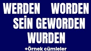 WERDENWORDENSEIN GEWORDENWURDEN KONU ANLATIMI almancaöğreniyorum almanca [upl. by Solomon]