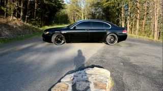 03 BMW 745Li E66 22quot MRR GT1 blkblk ACS kit [upl. by Assenyl]